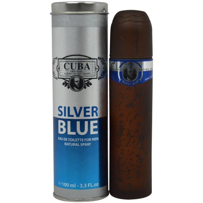Silver Blue bottle